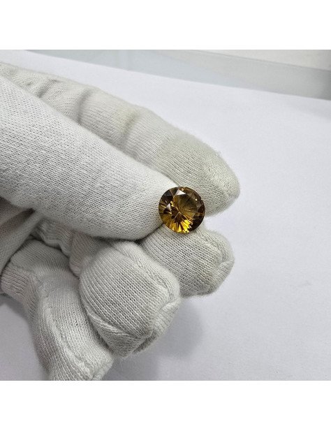 Quarzo Birra Taglio Rotondo 12 mm - 4,71 ct