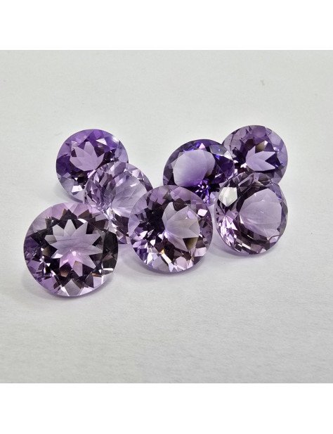 Lotto 7 Ametiste Taglio Rotondo 14 mm - 63