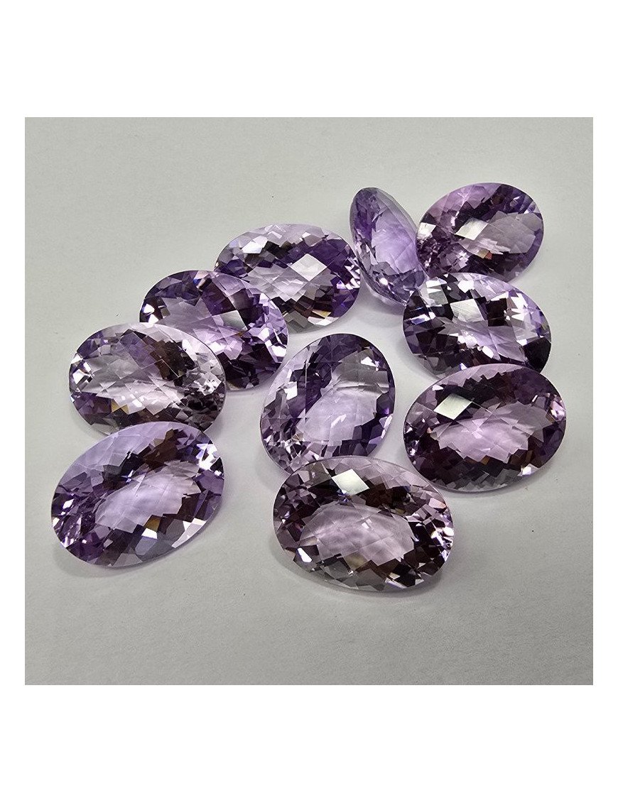 Lotto 10 Ametiste Taglio Ovale 12 x 16 mm - 79