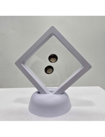 Lotto 2 Quarzi Fumé Taglio Rotondo 12 mm - 10,25 ct